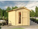 weka Holz-Gartenhaus 224 A Gr. 1 Satteldach Natur neue Design-Doppelt&uuml;r