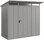 H&ouml;rmann Ger&auml;tehaus Elegant mit Pultdach Typ 1 RAL9007 Graualuminium Einzelt&uuml;r