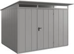 H&ouml;rmann Ger&auml;tehaus Elegant mit Pultdach Typ 3 RAL9007 Graualuminium Einzelt&uuml;r