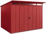H&ouml;rmann Ger&auml;tehaus Elegant mit Pultdach Typ 3 RAL3004 Purpurrot Doppelt&uuml;r