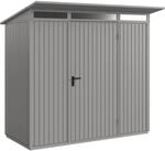 H&ouml;rmann Ger&auml;tehaus Trend mit Pultdach Typ 1 RAL9007 Graualuminium Einzelt&uuml;r