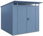 H&ouml;rmann Ger&auml;tehaus Trend mit Pultdach Typ 2 RAL5014 Taubenblau Doppelt&uuml;r