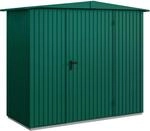 H&ouml;rmann Ger&auml;tehaus Trend mit Satteldach Typ 1 RAL6005 Moosgr&uuml;n Einzelt&uuml;r
