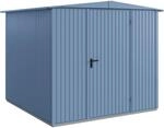 H&ouml;rmann Ger&auml;tehaus Trend mit Satteldach Typ 2 RAL5014 Taubenblau Einzelt&uuml;r