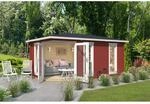 Lasita Holz-Gartenhaus Edinburgh 2 Spitzdach Lasiert 448 cm x 280 cm