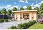 Lasita Holz-Gartenhaus Sussex 2 Pultdach Unbehandelt 570 cm x 360 cm