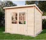 Alpholz Gartenhaus Maria-40 Natur 300 cm x 250 cm