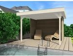 WEKA Wandset f&uuml;r Gartenlaube 657 Inkl. 2 x halbe Seitenwand und 1 x R&uuml;ckwand