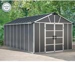 Palram Kunststoff-Ger&auml;tehaus Yukon Anthrazit 17,2 m&sup2; mit Boden
