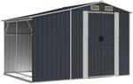 vidaXL Ger&auml;tehaus Anthrazit 277x192,5x179 cm Verzinkter Stahl 1847611