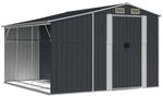vidaXL Ger&auml;tehaus Anthrazit 277x279x179 cm Verzinkter Stahl 1848809