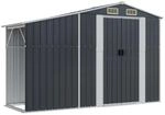 vidaXL Ger&auml;tehaus Anthrazit 277x93x179 cm Verzinkter Stahl 1843652