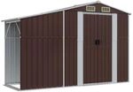 vidaXL Ger&auml;tehaus Braun 277x93x179 cm Verzinkter Stahl 1843676