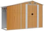 vidaXL Ger&auml;tehaus Braun 277x93x179 cm Verzinkter Stahl 1843706