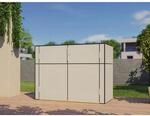 Bertilo Gartenschrank HPL Sideboard 155 cm x 75 cm x 116 cm Grau FSC&reg;