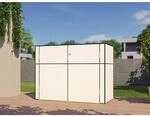 Bertilo Gartenschrank HPL Sideboard 155 cm x 75 cm x 116 cm Wei&szlig; FSC&reg;