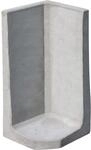 Diephaus L-Stein Ecke unbewehrt Grau 100 x 50 x 50 x 7 cm