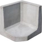Diephaus L-Stein Ecke unbewehrt Grau 40 x 50 x 50 x 7 cm