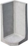 Diephaus L-Stein Ecke unbewehrt Grau 80 x 40 x 40 x 7 cm