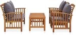 vidaXL 4-tlg Garten-Lounge-Set mit Auflagen Massivholz Akazie Modell 8