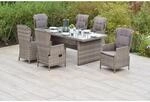 Merxx Riviera Set 13-tlg. 6 Sessel Gartentisch 200 x 100 cm