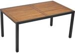 Merxx Gartentisch Rechteckig Akazie Graphit 90 cm x 150 cm