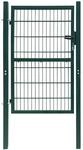 vidaXL 2D Zauntor Einzeltor Gr&uuml;n 106x210 cm 141751