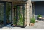 Halls Gew&auml;chshaus Qube Lean To Qube Lean-to 2 Schwarz 0,8 m&sup2;