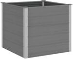 vidaXL Garten-Hochbeet WPC 100x100x91 cm Grau 43606