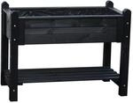 Promadino Kr&auml;uterbeet Massiv Gro&szlig; 85 cm x 114 cm x 60 cm Anthrazit FSC&reg;