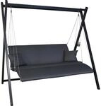 Angerer Hollywoodschaukel Relax Zip Anthrazit 3-Sitzer
