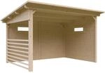 Skan Holz Unterstand Vimmerby 370 cm x 250 cm Natur