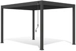 Weide Deluxe Aluminium Pavillon 3 x 4 M Anthrazit Pergola Freistehend
