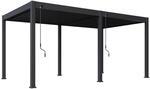 Weide Classic Alu-Stahl Pavillon 3 x 5,3 M Anthrazit Pergola Freistehend