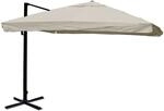 MCW Ampelschirm A96 3x4m Alu Flap Creme-Grau ohne St&auml;nder Drehbar