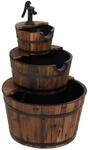 vidaXL Gartenbrunnen mit Pumpe 60x60x94 cm Massivholz Tanne