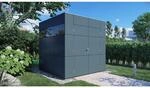 Bertilo Gartenhaus HPL 1 Anthrazit-Wei&szlig; 228 cm x 230 cm FSC&reg;