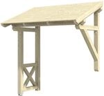 Skan Holz Haust&uuml;r-Vordach Paderborn 3 Natur 242 cm x 156 cm