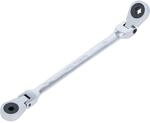 BGS Doppel Ratschen Ringschl&uuml;ssel Abwinkelbar Mit E Profil Ringk&ouml;pfen SW E6 X E8