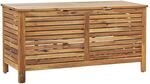 Beliani Truhe RIVIERA Heller Holzfarbton 48x130x64