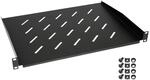HMF 65499 Fachboden f&uuml;r Serverschrank 19 Zoll 1 HE 350mm Schwarz