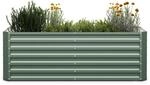 Blumfeldt High Grow Straight Hochbeet 180x60x90 cm Stahl-Wellblech Einfacher Aufbau