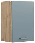 Vicco H&auml;ngeschrank R-Line H&auml;ngender K&uuml;chenschrank Blau-Grau/Goldkraft Eiche 40 cm