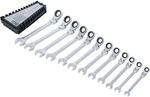 BGS Ratschenring Maulschl&uuml;ssel Satz Abwinkelbar SW 8 19 Mm 12Tlg 6546