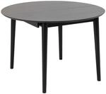 ebuy24 Montreux Esstisch &Oslash;115/154cm inkl Zusatzplatten Schwarz
