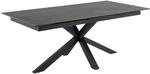 ebuy24 Heaven Esstisch 100x200/240cm inkl 1 Zusatzplatte Schwarz