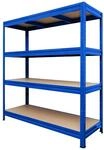 KARAT Weitspannregal Schwerlastregal Blau Traglast 1500 kg 177 x 160 x 60 cm