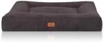Knuffelwuff Hundebett Sofia Orthop&auml;disch Velours 120x100cm Schwarz