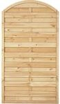 T & J Sichtschutzzaun Maxi-Bogen-Serie Gr&uuml;n 100 x 180/160 cm