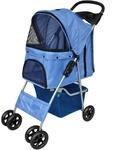 vidaXL Hundewagen Hundebuggy Blau 170056